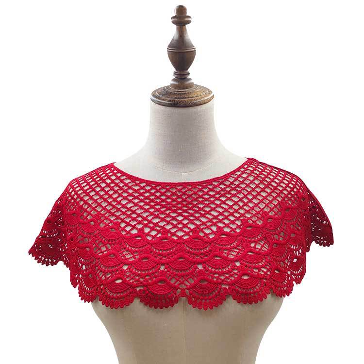 Shawl Women'S Fashion Coat Short Lace Crochet Hollow Leak-Proof Chest Four-Season Small Vest Thin Smock