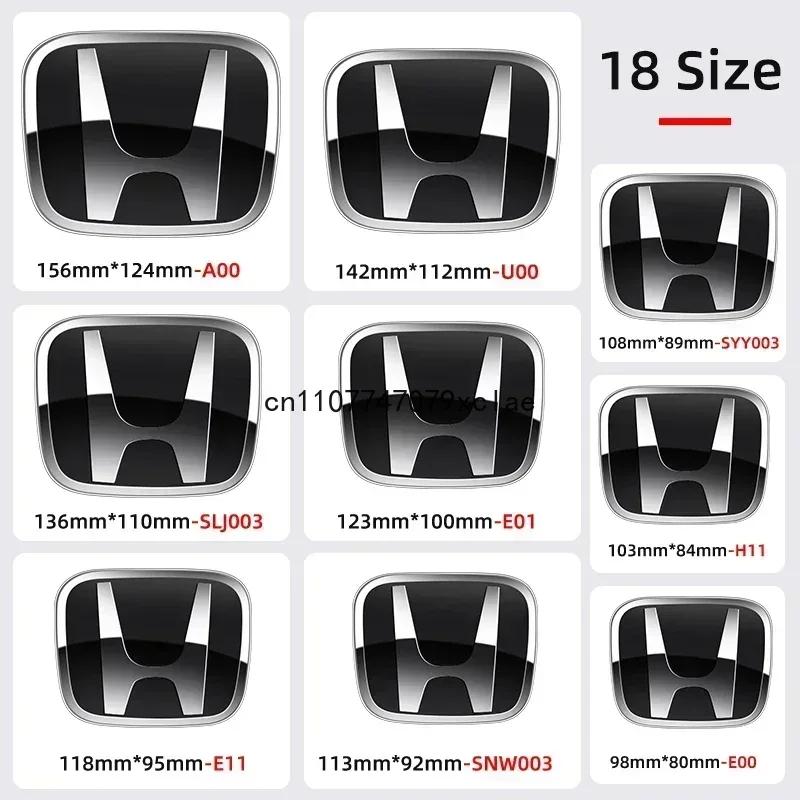 1pcs Car Front Head Hood Bonnet Emblem Rear Tail Bumper Logo For Honda Civic Fit Jazz Accord CRV HRV City Odyssey Accessories ahn256