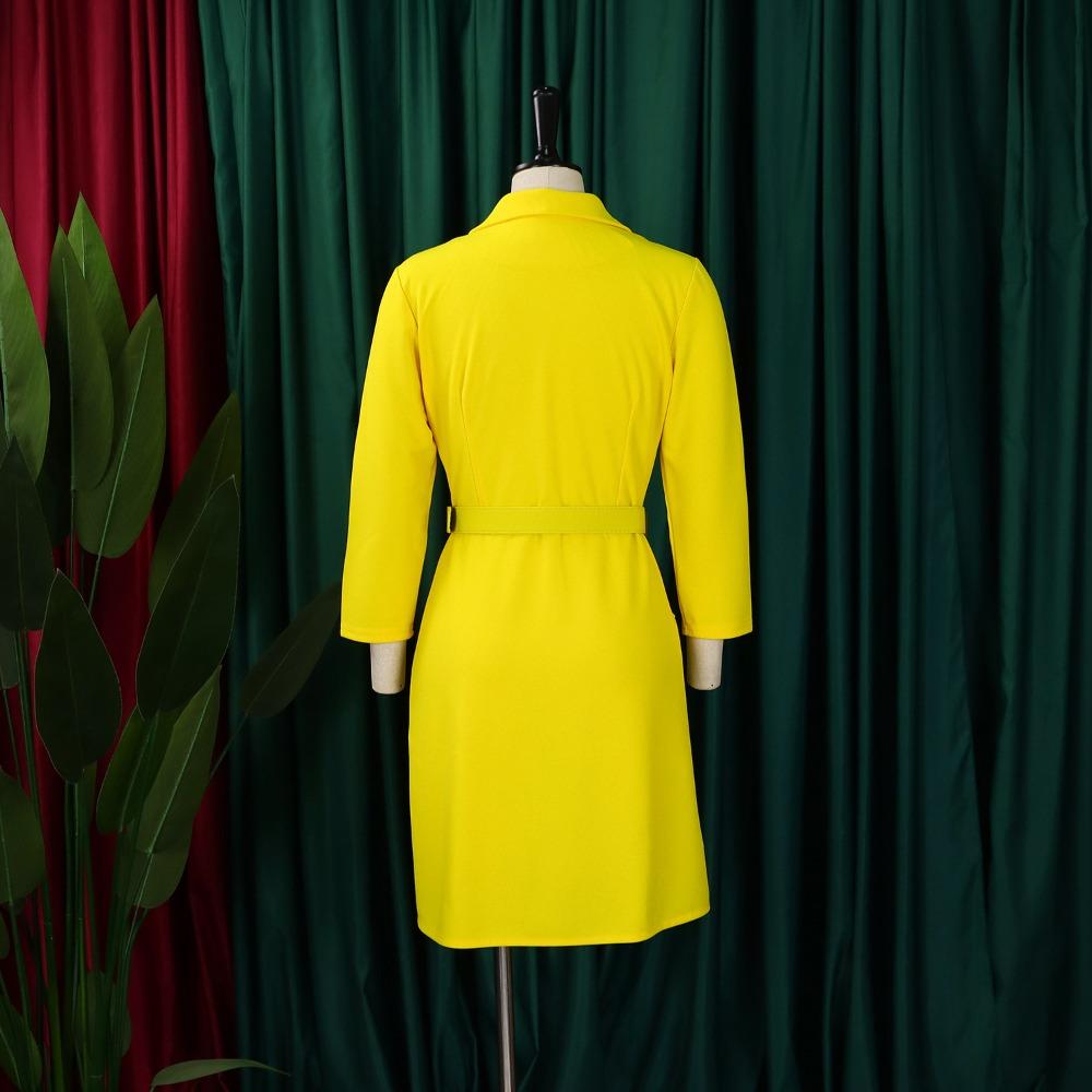 Fashion High Waist Pleated Midi Dress Women Office Business Casual Spliced Slim Fit Blazer Dress