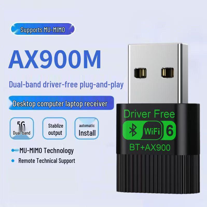 Dual-Band WiFi 6 USB AX1800 Bluetooth 5.4 2-in-1 Wireless Network Adapter