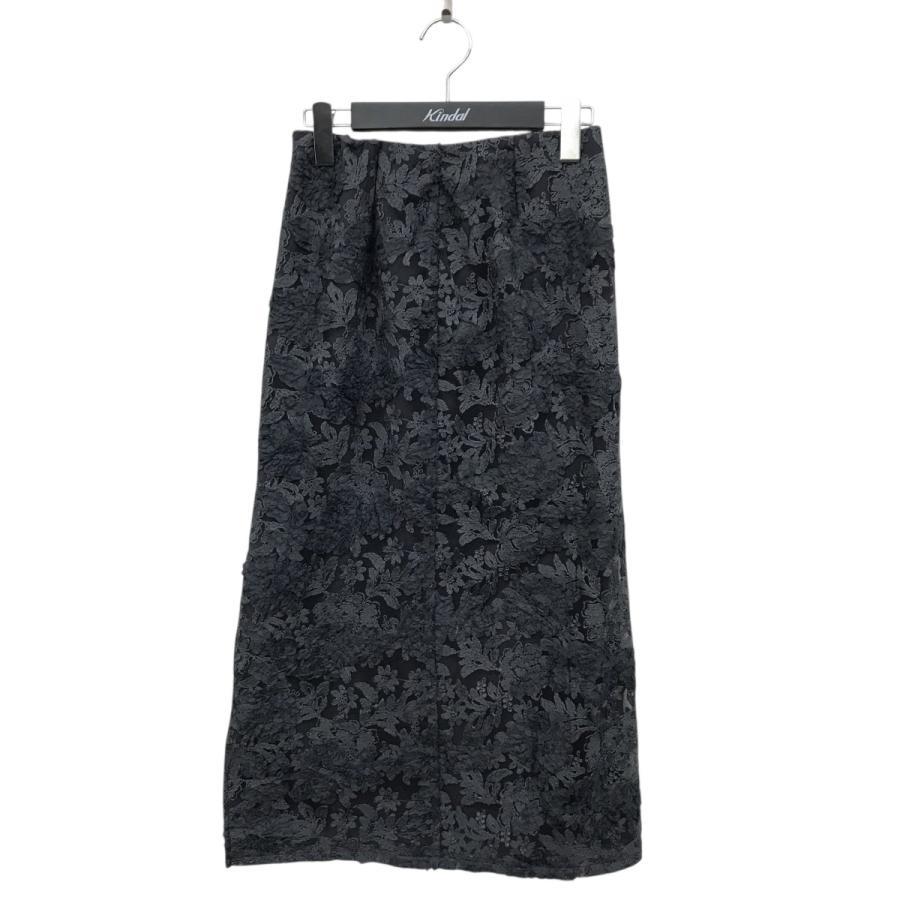 IENA Floral Skirt 25-060-900-9250-1 Gray Size: 36