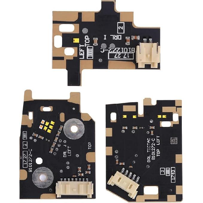 3PCS levé bílé LED desky pro denní svícení, čipy pro světlomety pro Range Rover Velar 2018 2019 2020 2021, desky pro denní svícení Angel Eyes
