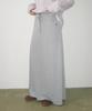 RONRON Basic Span Maxi Skirt Gray