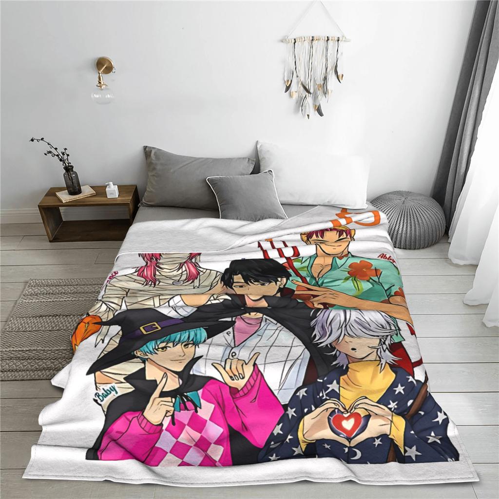 Saja Boys Kpop Hunter Halloween Blankets Quality Soft Warm Bedding Throws Autumn Girls Boys Couch Bed Street Trend Bedspread