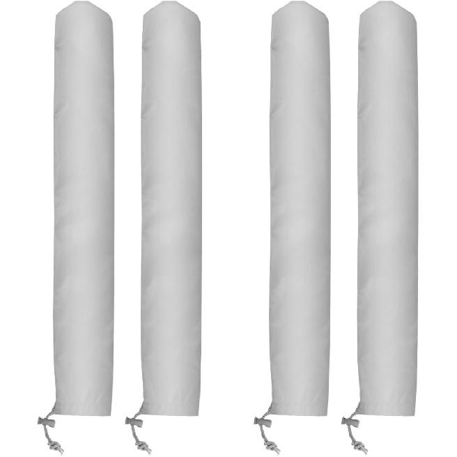 4Pcs Windshield Wiper Blade Cover, 25.5x3.9in Polyester RV Windshield Wiper Blade Protector, Gray Wiper Blade Protector, Waterproof Rainproof Bird