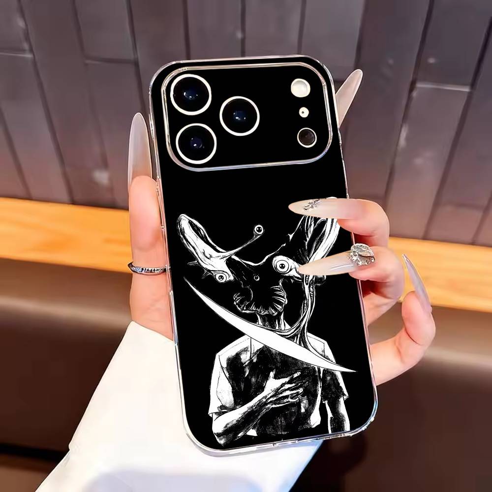 

Anime P-Parasyte Phone Case For iPhone17,16,15,14,13,12,11 Plus,Pro Max Soft Transparent Cover iPhone14ProMax