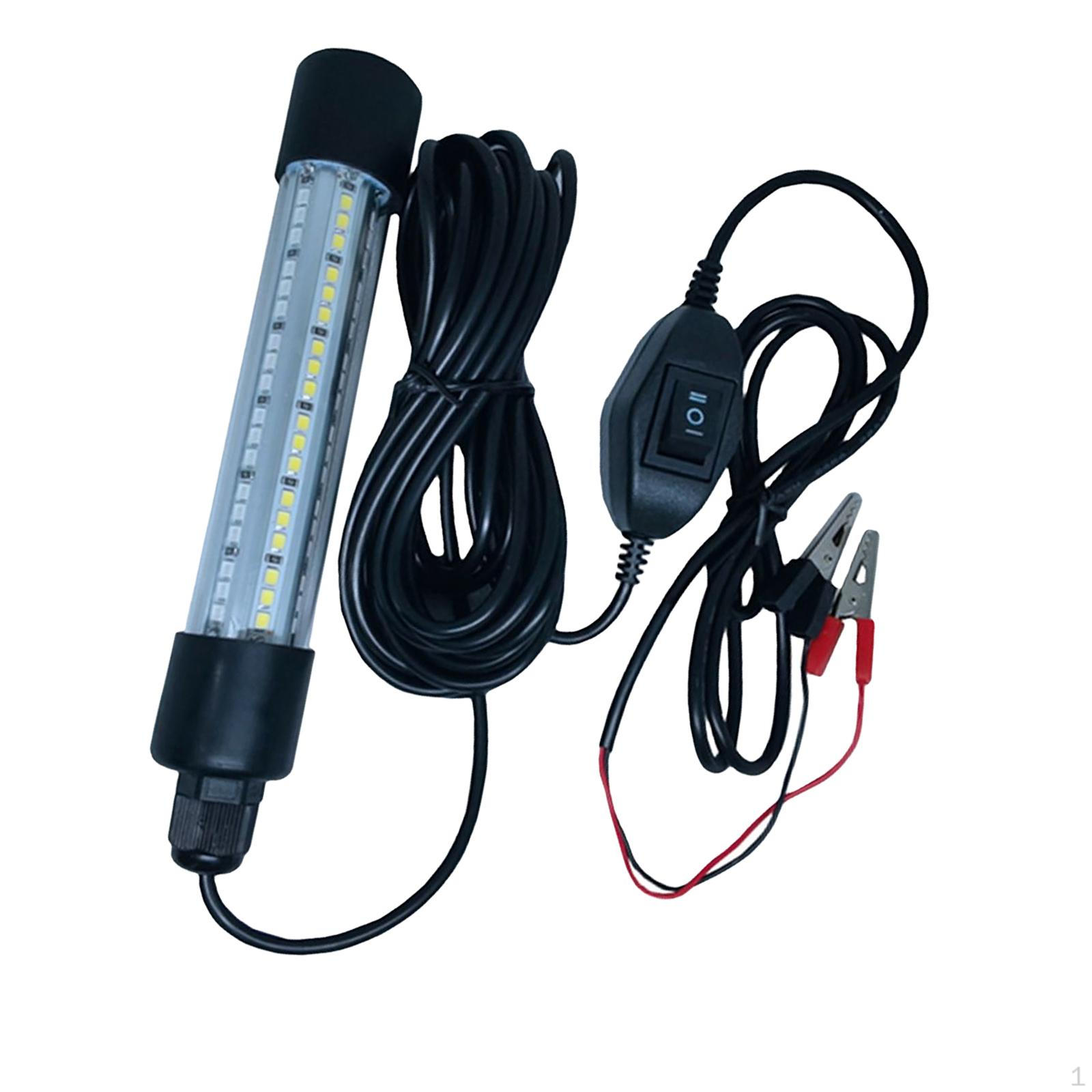 108 светодиодный подводный фонарь Рыбалка Рыбопоисковый фонарь Лодка Лед Warm White Blue 10W