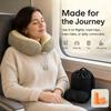 Portable Memory Foam U-Shaped Neck Pillow - Travel Sleep Support and Comfort