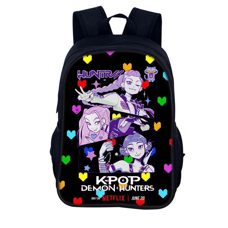 K-Pop Demon Hunters Kids Backpack, 16-inch Student Backpack KTB 16 inch backpack