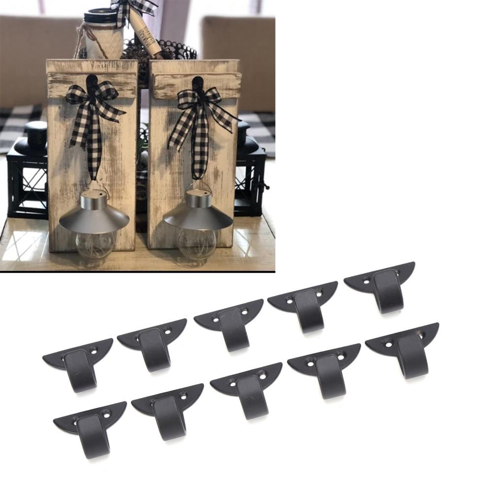 10Set with Screws Wall Hooks Black Towel Hook Hanging Wall Hangers  Laundry Room