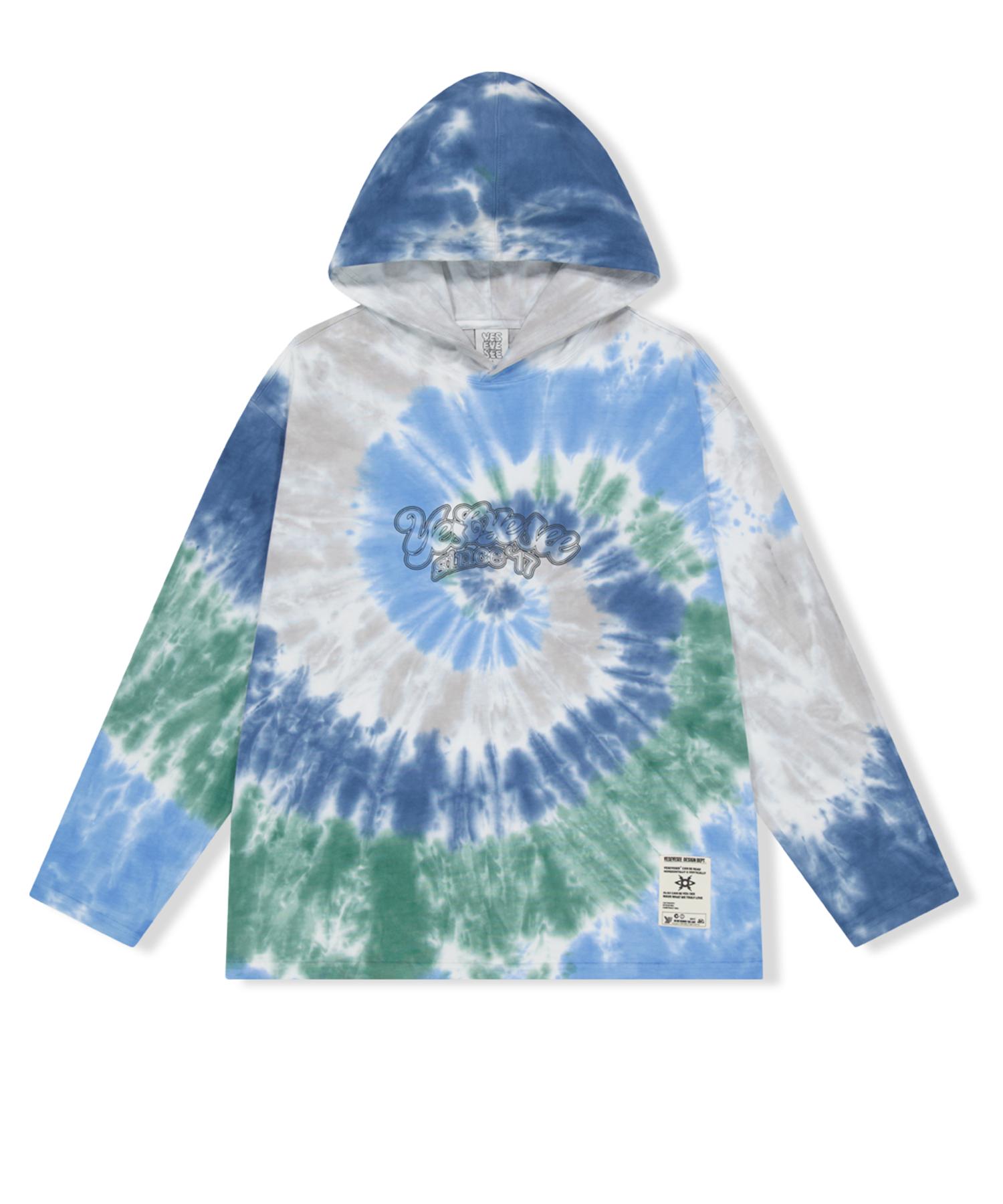 Yes Ic Y.E.S Dyed Single Hoodie Blue S