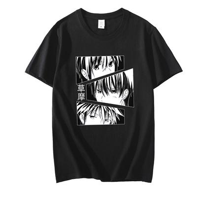 Fruits Basket Cartoon Tee Shirt Unisex Japan Hot Anime Fashion T Shirt Kyo Sohma Casual Loose Tops Unisex Hip Hop Harajuku T-Shirts