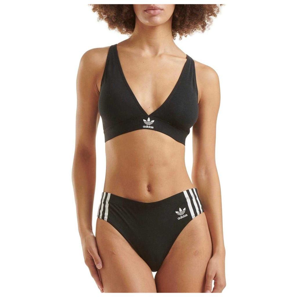 adidas Womens/Ladies Cotton Comfort Thong (Pack of 2)