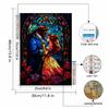 5D-Diamantmalerei-Sets zum Selbermachen für Erwachsene, „Die Schöne und das Biest“ – Komplettes Set mit runden Kristalldiamanten für Anfänger zur Wanddekoration zu Hause