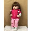Realistic Reborn Baby Girl Dolls Betty Raya Pasted Wig Hair Simulation Doll 55cm Full Silicone Body Bathing 22 Inch Collection Art Doll Baby Play Toys
