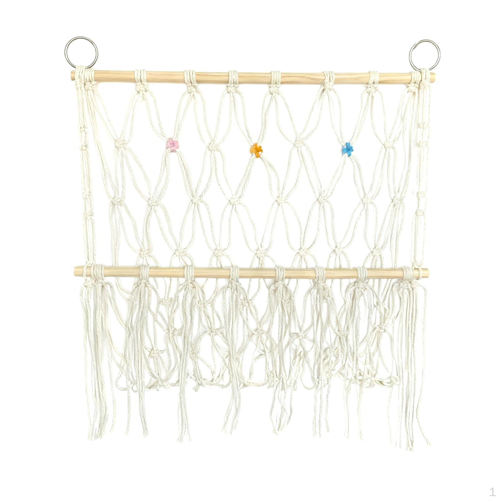 

Toy Hammock, Corner Hanging Organizer, Bedroom Decor, White, for Boys, Girls, Books, Wall Toys, 1 Tier