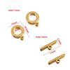 5sets Stainless Steel Floral Pattern OT Toggle Clasps Love Heart Necklace Bracelet Buckle Connectors Jewelry Making DIY Material