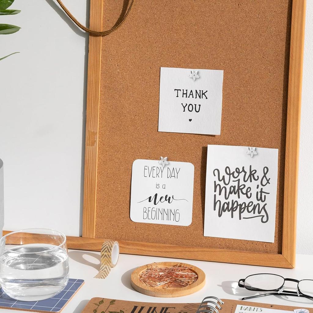 150 Pieces Star Push P Clear Plastic Thumb Tacks with Steel Point Decorative Star Pushp with Plastic Box for Cork Board, Bulletin Board, Office, Home