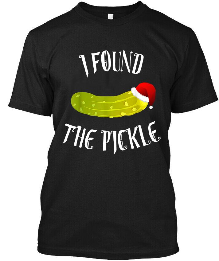 NEW! Popular I Found The Pickle Christmas Pickle Merry Retro T-Shirt Size S-4XL Unisex T-Shirt XXXXL