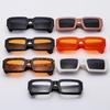 Vintage Rectangle Sunglasses Fashion Square Candy Color Shades Eyewear Trendy Retro Women Brand Design Sun Glasses
