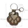 Leather Memorial Keychain Creative Handmade Homemade Pet Hair Storage Ornament Cute Multifunctional Portable Bag Pendant