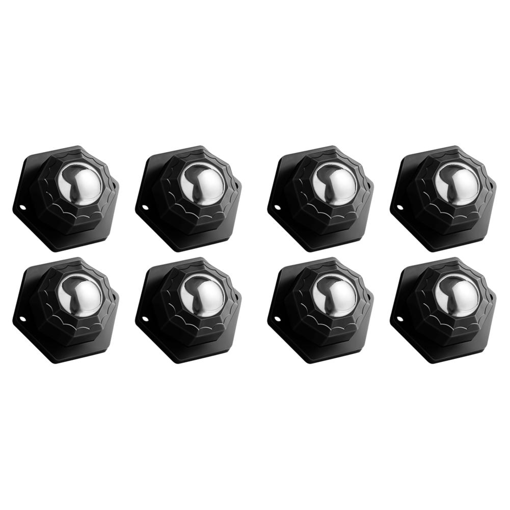 4-16Pcs Self Adhesive Type Mute Ball Universal Wheel 1 Beads Furniture Casters Wheels Stainless Steel Roller Wheel 360° Rotation