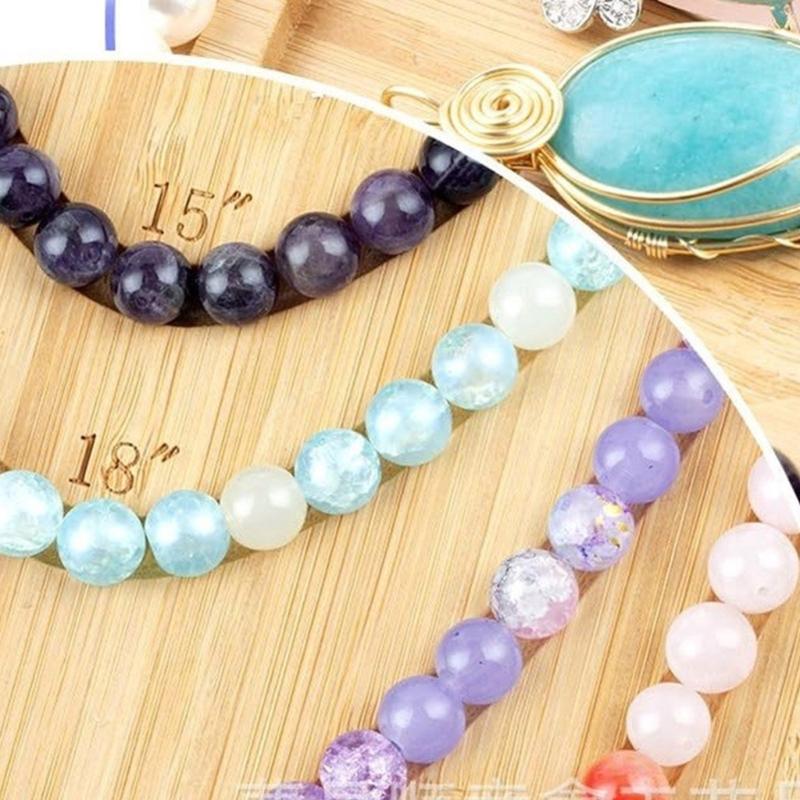 Wood Bead Designs Board Jewelry Crafting Tool Jewelry Beading Tray for Necklace Bracelet Jewelry Making for Enthusiasts