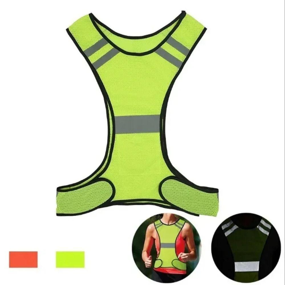 Breathable Reflective Safety Vest Wear Resistant Cycling Safe Jacket  Outdoor