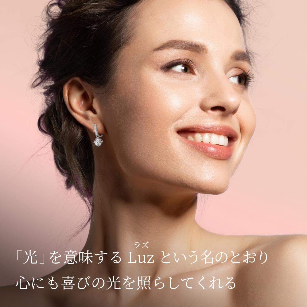 Gift from New York Dangle Earrings Pink Gold Processed 925 Silver Metal Hypoallergenic Gift Women's 1.25ct Women's