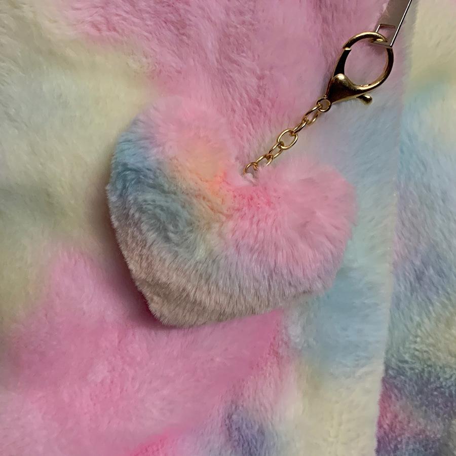 

Фантазийный цвет, плюшевый брелок «Любовь», модная сумка «Любовь», кулон для девочек, украшение для ключей от автомобиля