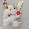 Plush Fabric Plush Cat Pendant Bell Collar Bag Accessories Cat Plush Keychain  Backpack Decoration