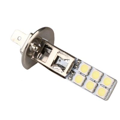 2x H1 12-LED náhradní žárovky do světlometů/mlhových světel zářivě bílé 5050 tenké ploché