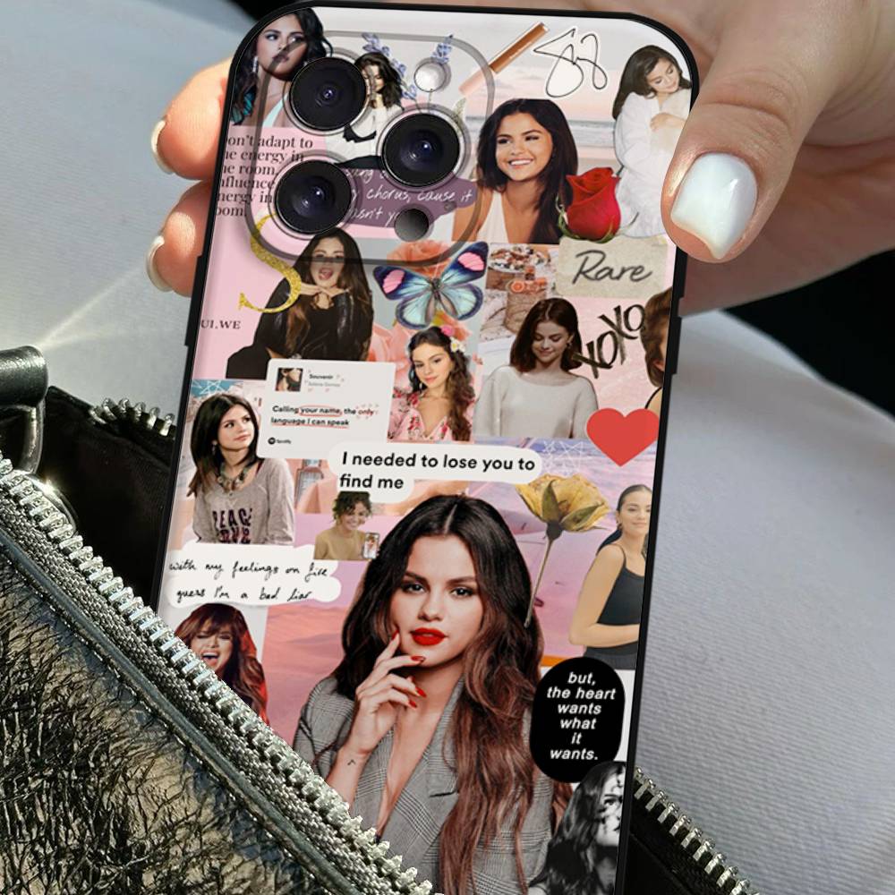 Selena Gomez Phone Case For IPhone 17 16 15 14 13 12 11 X XR XS Plus Pro Max Mini Soft Black Cover