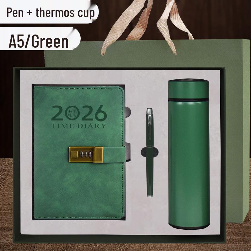 2026 Daily Diary and Password Keeper - Custom Logo, Thick Pages for Effective Time Management