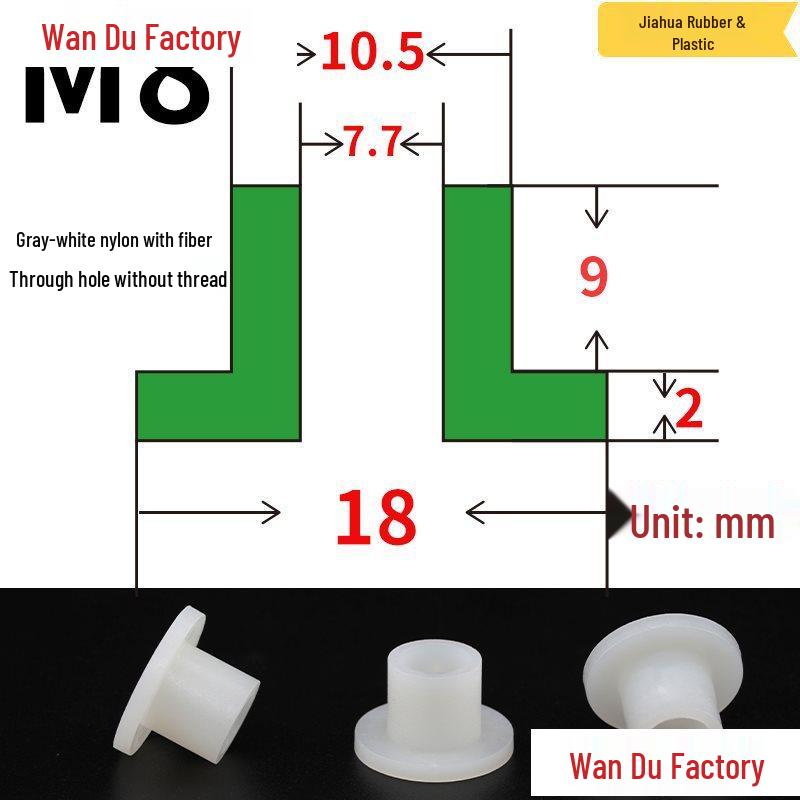 T-Shaped Nylon Insulating Bushing Spacer for M3-M35 Threads