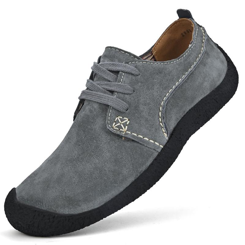 Men's flat shoes Comfortable minimalist design style Daily office driving Outdoor leisure business walking men's Plus Size shoes
