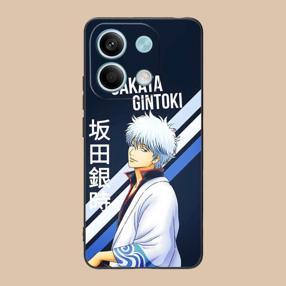 Gintama Sakata Kintoki Phone Case for POCO M6 M5 M4 M3 X7 X6 X5 X4 X3 F6 F5 F4 Pro GT 5G Colour Printing Pretty Cover Smartphone Poco C40