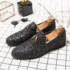 Golden Sapling Party Shoes Men Slip on Dress Flats Men's Formal Wedding Shoes Elegant Male Business Casual Loafers