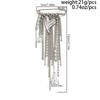 SHIXIN Trendy Charm Metal Heart Brooch Women Hyperbole Silver Color Imitation Pearl MultiLayer Tassel Brooches Jewelry Accessory