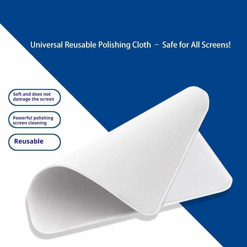 16*16cm Universal Phone Watch Tablet Monitor & Display Screen Cleaning Tool Microfiber Scratch Towel Reusable Polishing Cloth