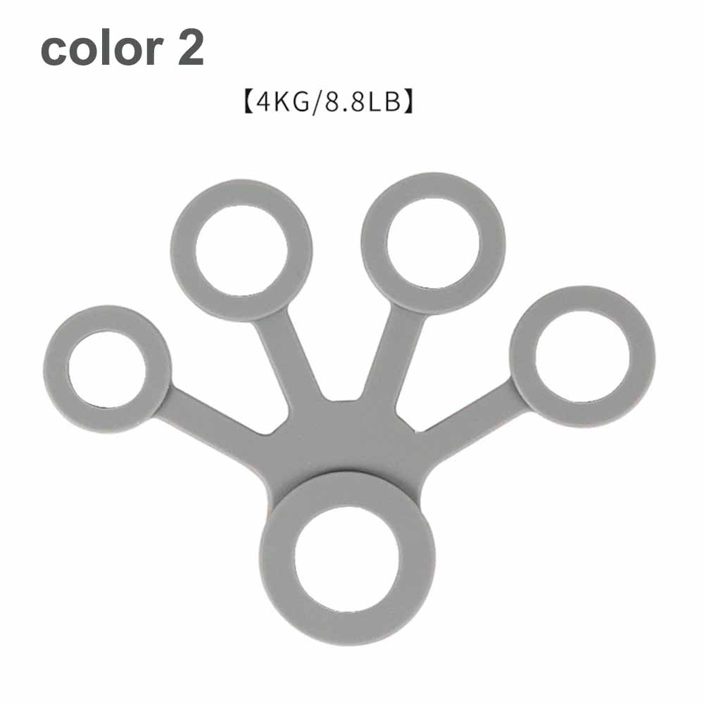 Tcare Silicone Hand Expander Finger Grip Trainer Strength Resistance Bands for Wrist Exercise and Fitness Training