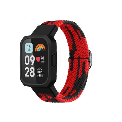 Nailono laikrodžio apyrankė skirta Xiaomi Mi Watch Lite 1 2 3 Apyrankė, pinta elastinga apyrankė, skirta Xiaomi Redmi Watch 3 2 1 Laikrodžio dirželis