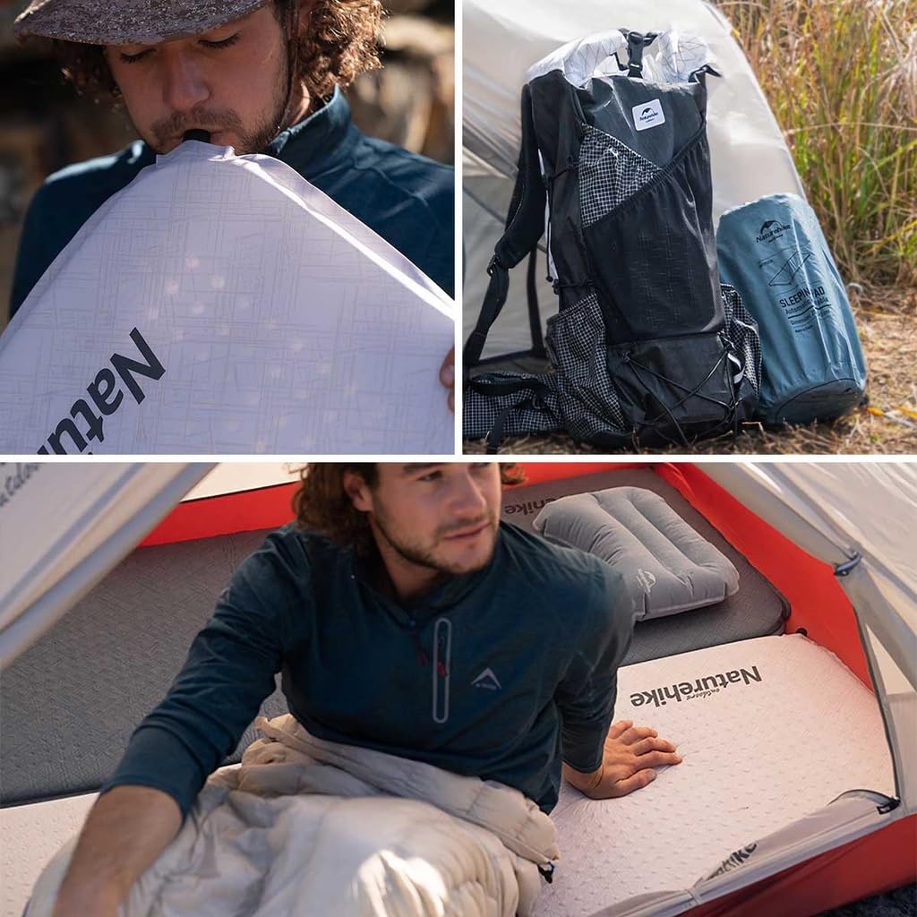 Naturehike Sponge Air Inflator Automatic Inflating Air Camping For Sleeping In The Sleeping In A For Disaster For Home Visitors Mat, Mat, Bed,