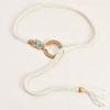 Self Tie Waist Belt for Women Ethnic Style Braided Dress Belt with Fringes&Beads