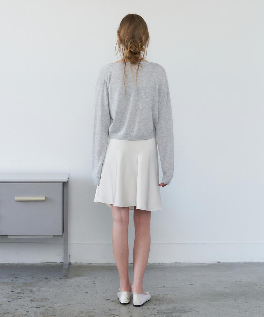 Retera Silky Flare Satin Skirt