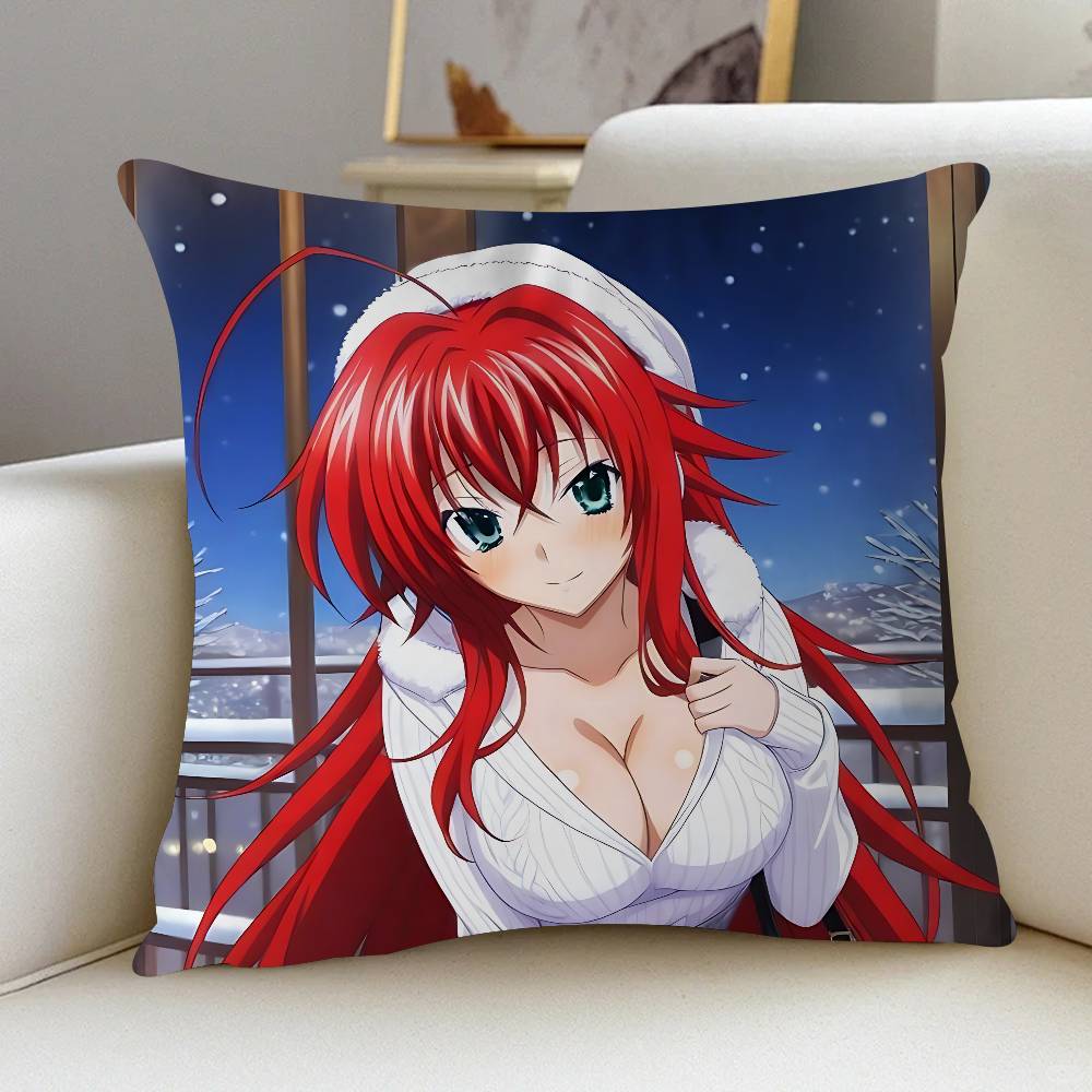 

Rias G-Gremory Cushion Cover Car Throw Pillow Case For Sofa Car Christmas Gift 40x40cm 45x45cm 12x12Inch