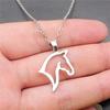 Unicorn Horse Fantasy Pendant Antique Bronze Metal Women Choker Necklace High Quality Gift