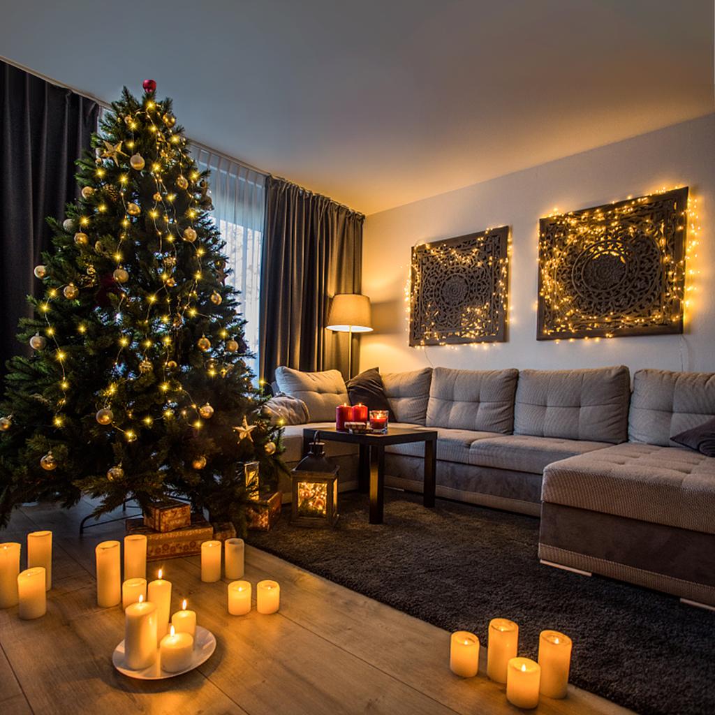 Plug In LED Fairy Lights Waterproof String Light Outdoor 8 Mode Christmas Twinkle Light For Bedroom Garden Yard Patio Tree Decor