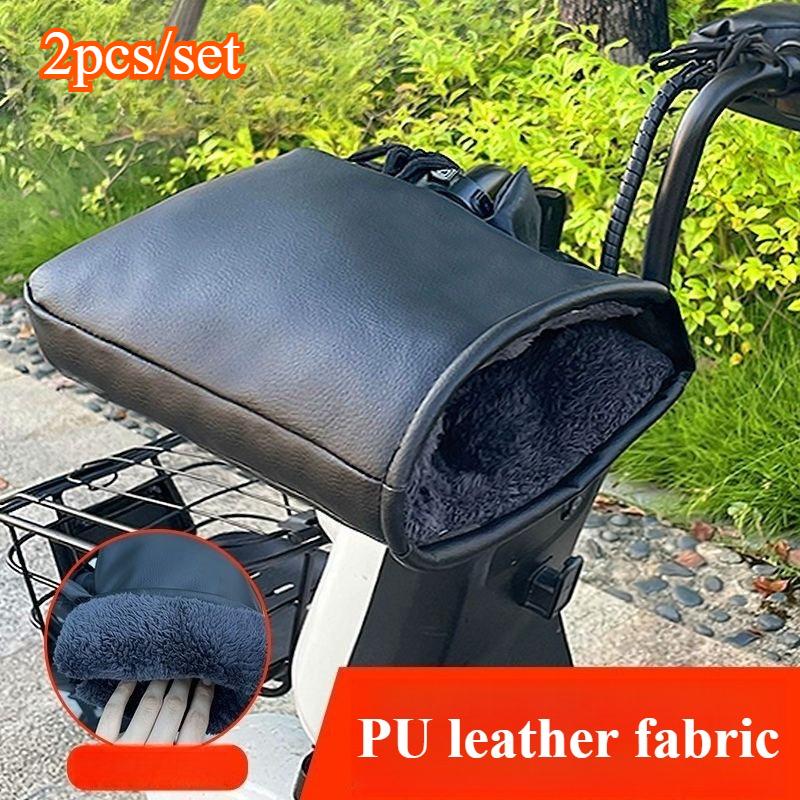 

Outdoor winter electric vehicle warm gloves, motorcycle fleece thickened hand protectors for water and rain protection