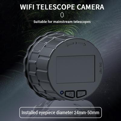 Microscopio Telescopio Ocular Cámara WiFi Ocular Electrónico 4MP para Observación de Aves Portátil